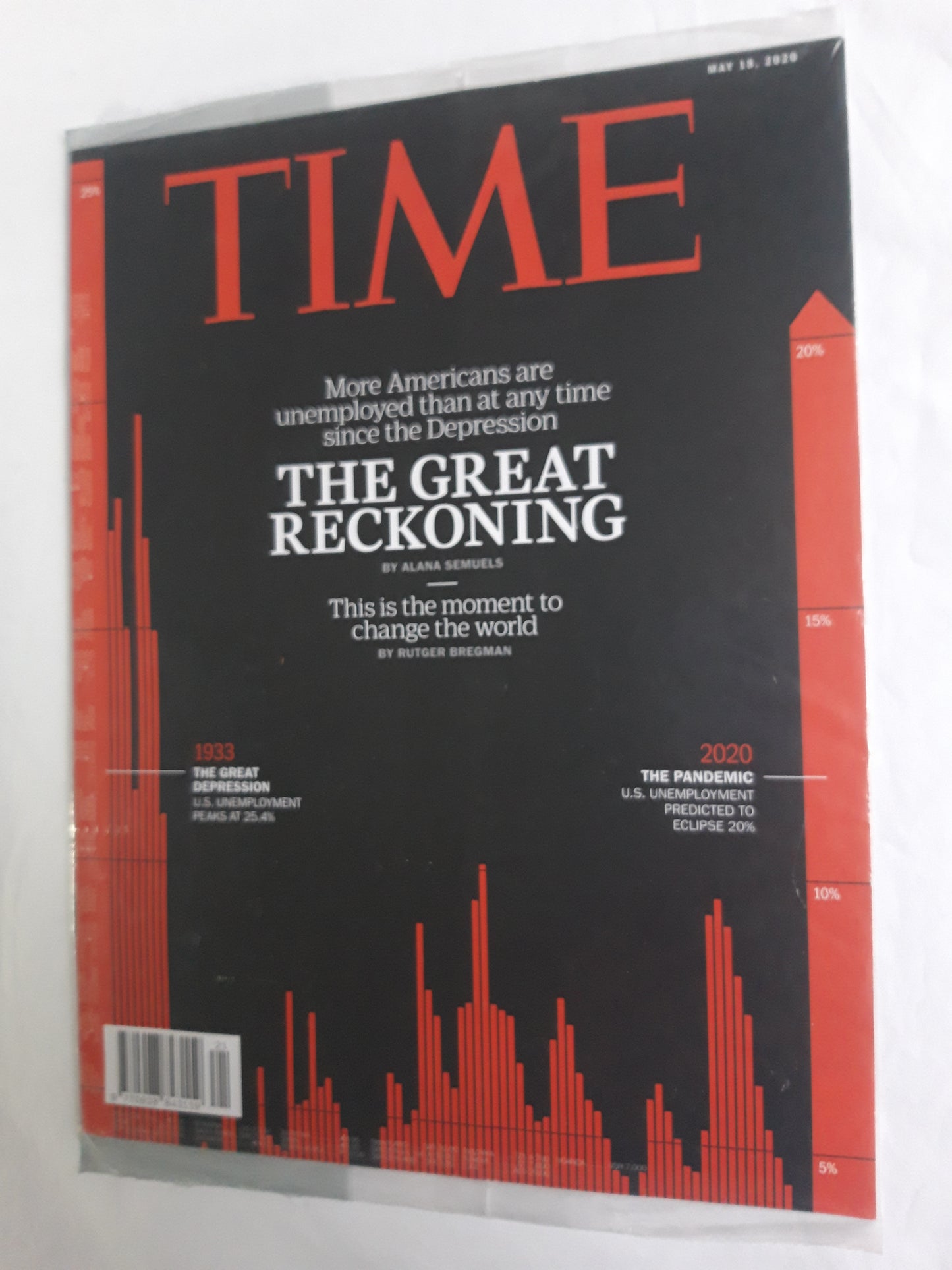 Time magazine The Great Reckoning The Moment to change the world original package OP OVP Originalverpackung 18.05.2020 Mai May 2020