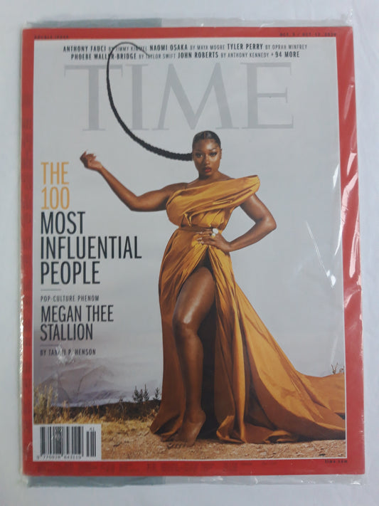 Time magazine The 100 Most Influential People Pop-culture Phenom Megan Thee Stallion Jimmy Kimmel Oprah Winfrey original package OP OVP Originalverpackung 05./12.10.2020 Oktober October 2020
