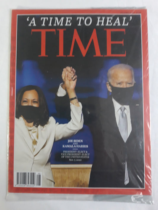 Time magazine Joe Biden and Kamala Harris President-elect Vive president-elect of the United States November 7, 2020 07.11.2020 original package OP OVP Originalverpackung 23.11.2020 November 2020