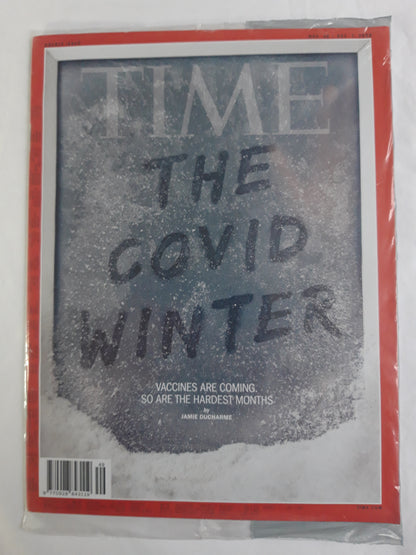 Time magazine The Covid Winter Vaccines are coming. So are the hardest months original package OP OVP Originalverpackung 30.11./07.12.2020 November Dezember December 2020