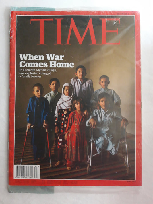 Time magazine original package When War Comes Home In a remote Afgan village, one explosion changed a family forever OVP Originalverpackung 05.11.2018 5. November 2018