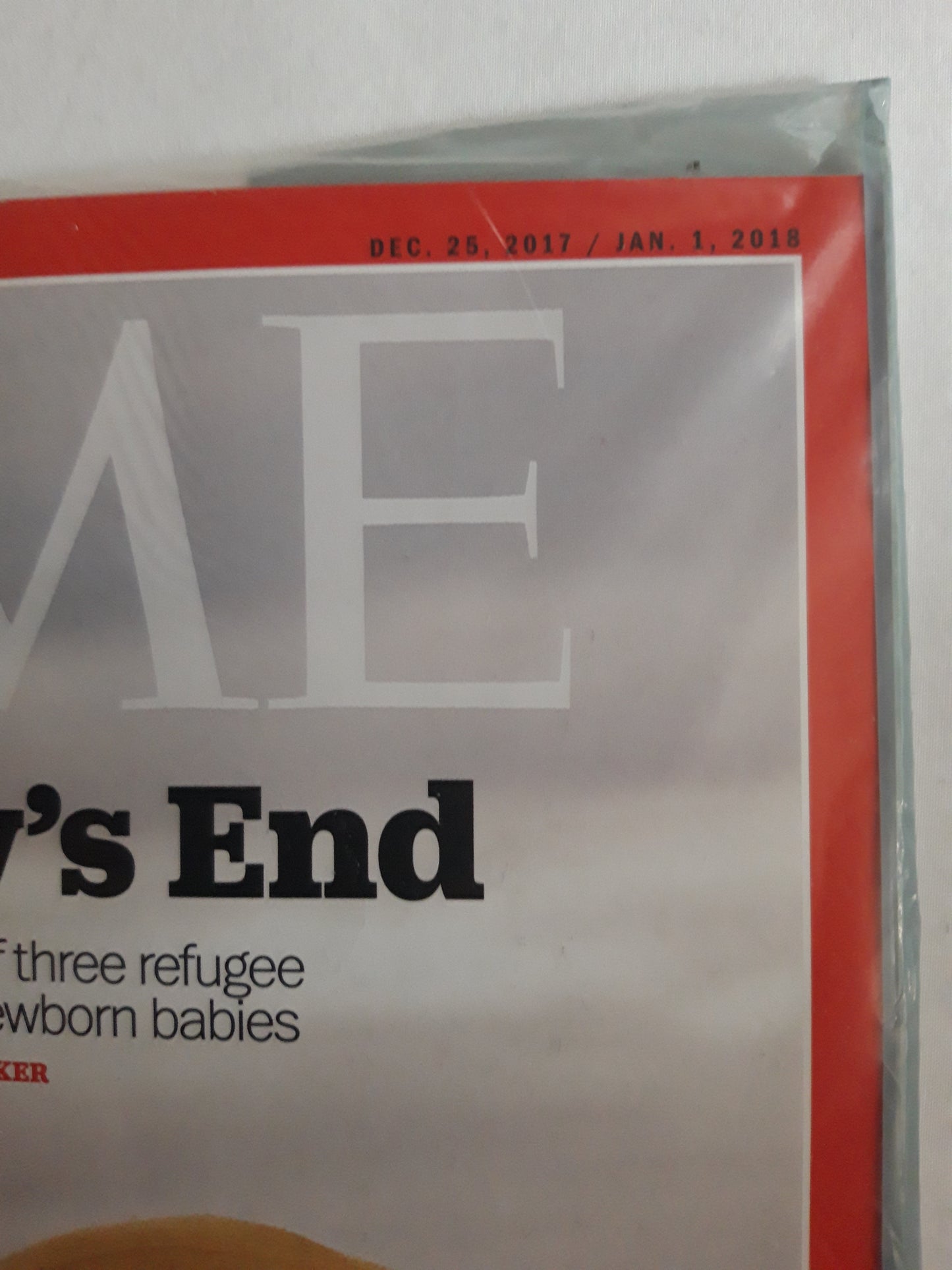 Time magazine Journey`s End The yearlong saga of three refugee families and their newborn babies 25.12.2017/01.01.2018 25. Dezember December 2017 01. January 2018OP OVP Originalverpackung original package