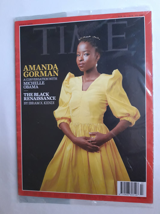Time magazine Amanda Gorman Michelle Obama The black renaissance original package OP OVP Originalverpackung 15./22.02.2021 February 2021
