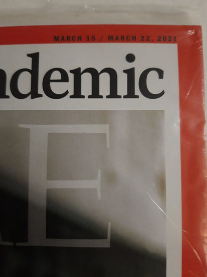 Time magazine Woman and the Pandemic Protecting women when the law won`t Anna Rivina original package OP OVP Originalverpackung 15./22.033.2021 March Maech
