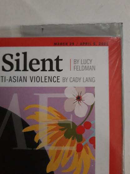 Time magazine We Are Not Silent Confronting America`s legacy of Anti-Asian violence Artwork by Amanda Phingbodhipakkiya original package OP OVP Originalverpackung 29.03./05.04.2021 March März April 2021