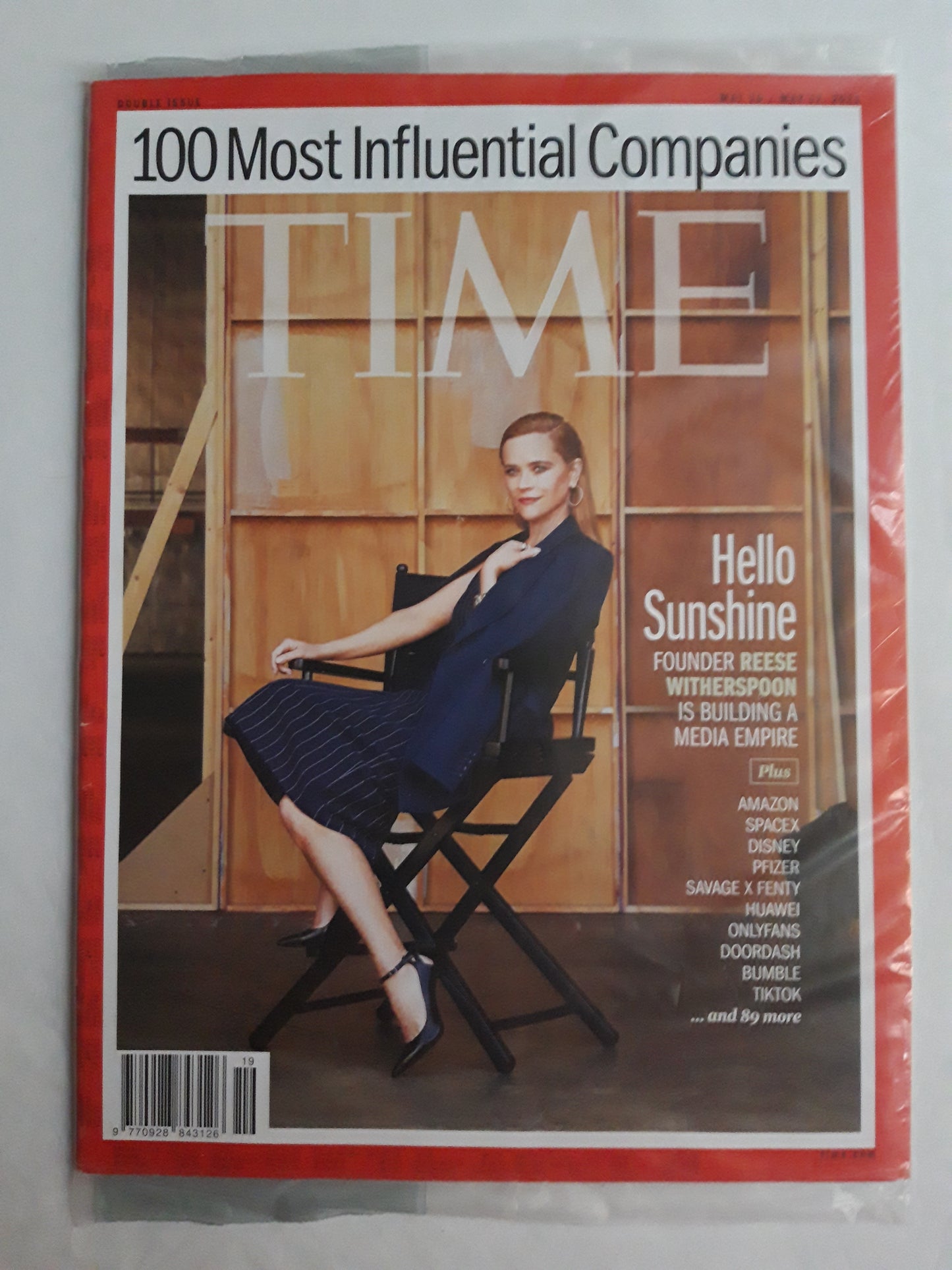 Time magazine 100 Most Influential Companies Hello Sunshine Reese Witherspoon Media Empire Amazon Spacex Disney Pfizer original package OP OVP Originalverpackung 10./17.05.2021 May Mai 2021