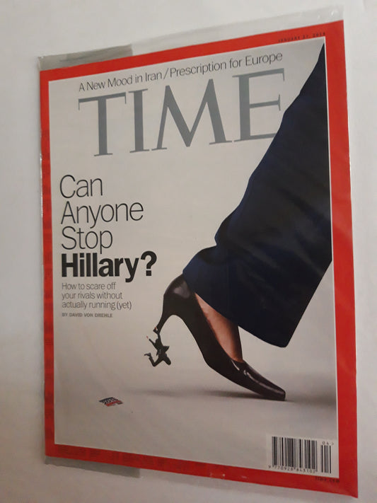 Time magazine Can Anyone Stop Hillary? original package OP OVP Originalverpackung 27.01.2014 January 2014