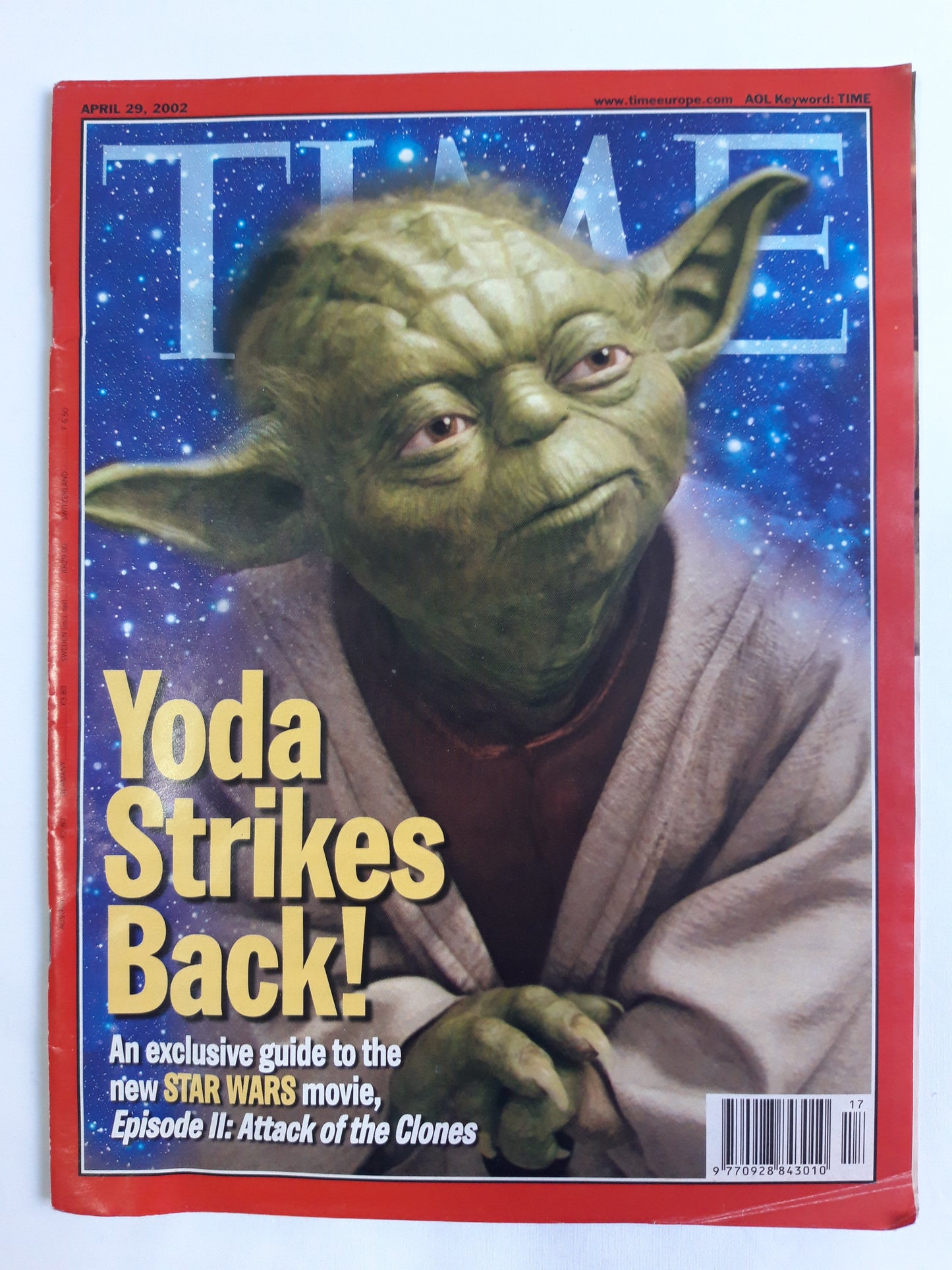 Time magazine Star wars Movie Episode II: Attack of the Clones Yoda 29.04.2002 April 2002