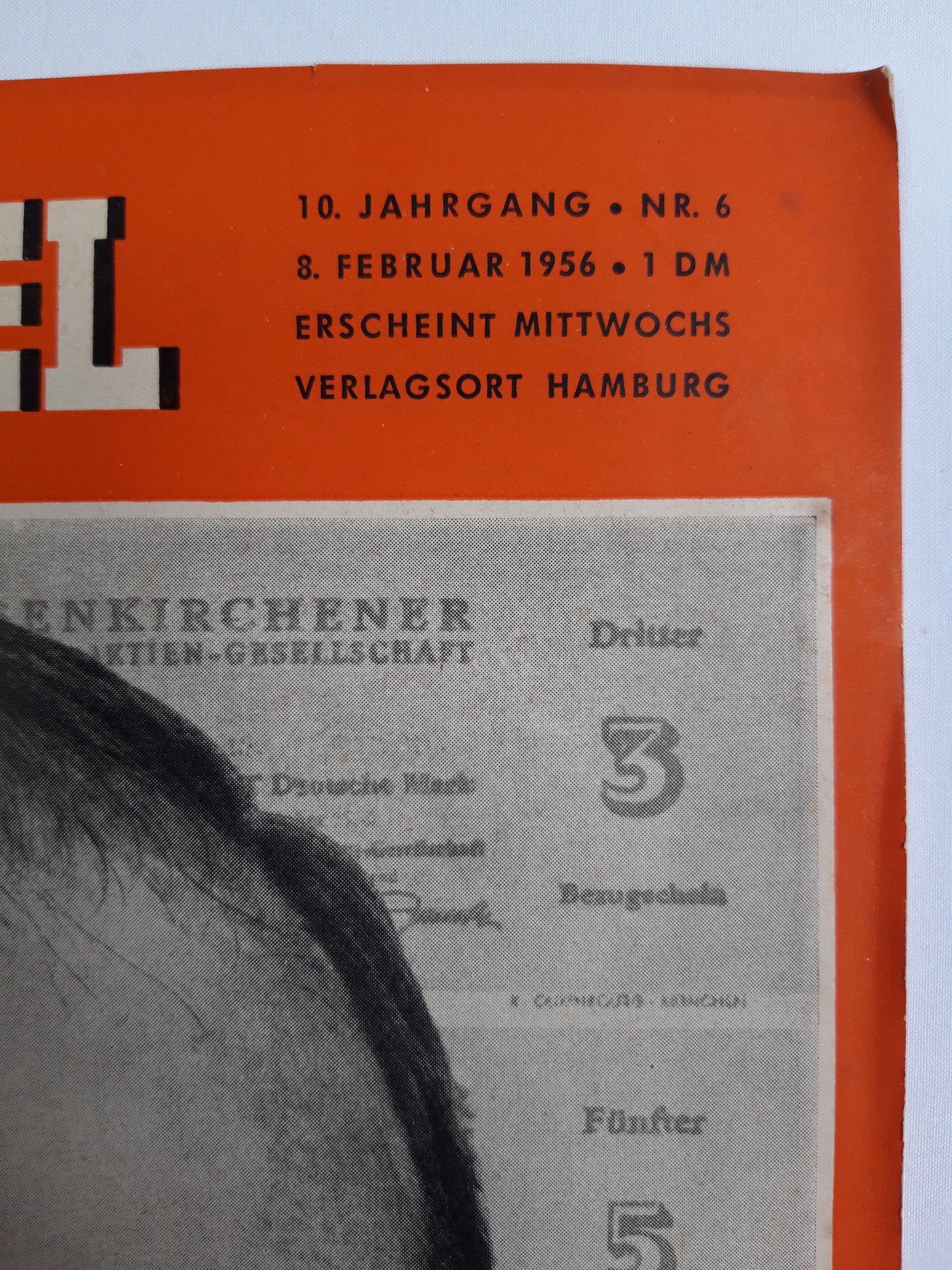 Der Spiegel Brautschau im Ruhr-Revier Super-Aktionär Krages aus Bremen No. 6 08.02.1956 February 1956