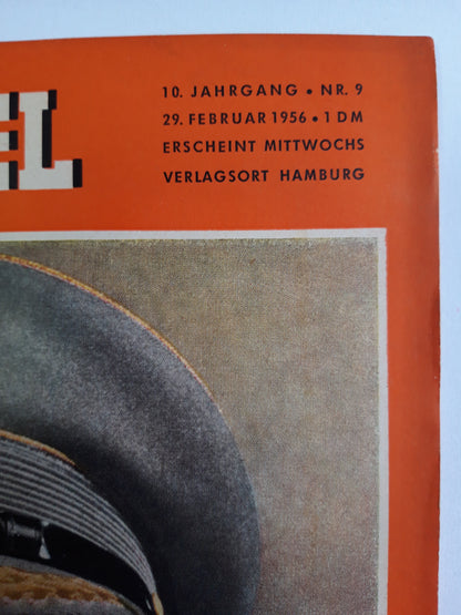 Der Spiegel General im Widerstreit Oberster Soldat ohne Befehlsgewalt Adolf Heusinger No. 9 29.02.1956 February 1956