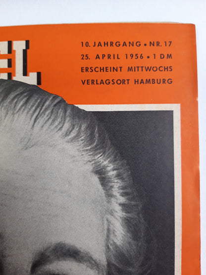 Der Spiegel Arbeite und Spare! Kampf gegen die Teepause Großbritanniens Schatzkanzler Macmillan No. 17 25.04.1956 April 1956