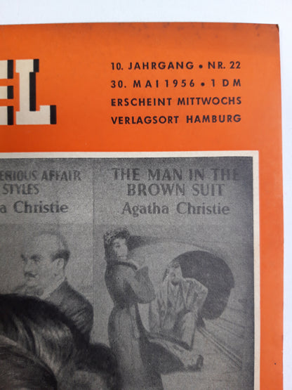 Der Spiegel Klassikerin des Nervenkitzels Kriminalschriftstellerin Agatha Christie No. 22 30.05.1956 Mai May 1956
