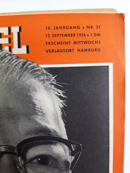 Der Spiegel Finten um Fische und Frieden Moskau-Verhändler Ministerpräsident Hatojama No. 37 12.09.1956 12. September 1956