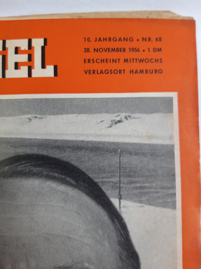 Der Spiegel Der Weltmarschall Uno-Oberbefehlshaber in Ägypten, General Burns No.48 28.11.1956 28. November 1956