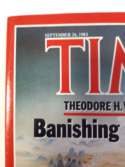 Time magazine Theodore H. White on China Banishing Mao`s Ghost Congress vs. President Arguing the U.S. Military Role in Lebanon No. 39 26.09.1983 September 1983