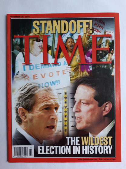 Time magazine Standoff! The wildest election in history 20.11.2000 November 2000