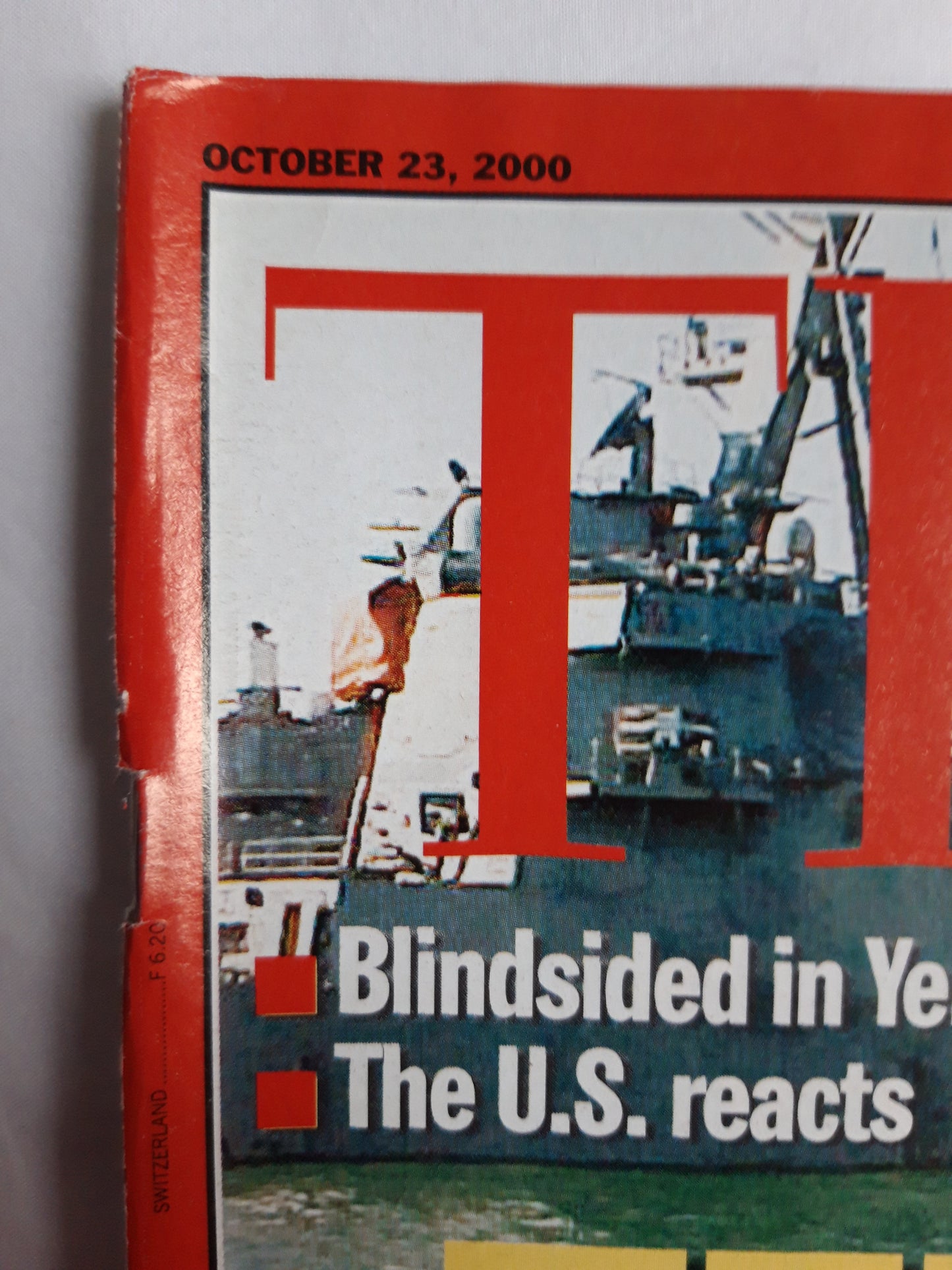 Time magazine Terror in the Middle East Barak Arafat`s Gamble Obama Yemen Is the new economy dead? Radiohead revives rock 23.10.2000 Oktober October 2000