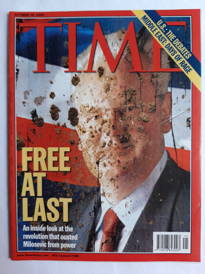 Time magazine Free at Last Revolution Milosevic Middle East: Days of rage 16.10.2000 Oktober October 2000