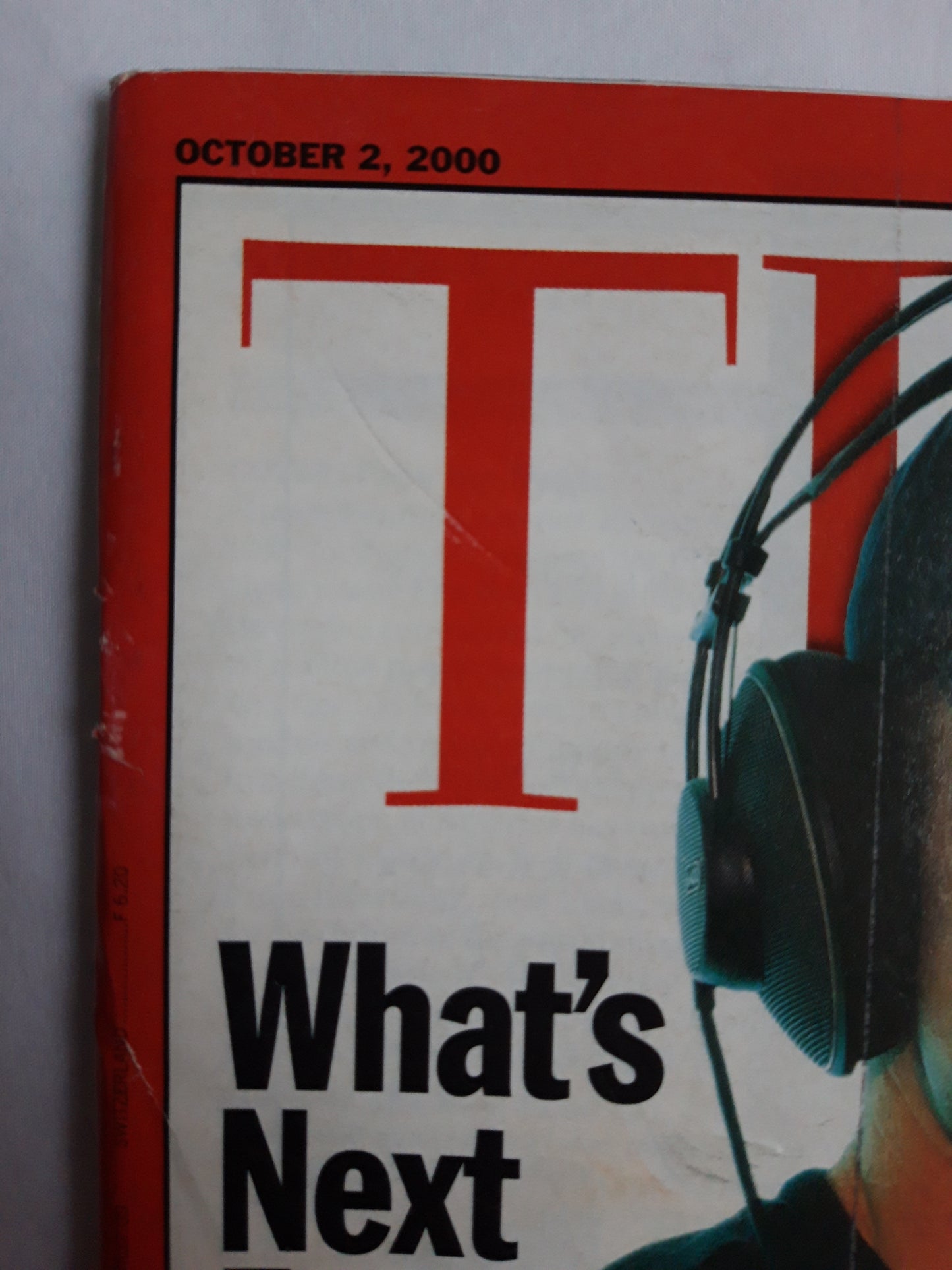 Time magazine What`s Nex for Napster Shawn Fanning upended music Europe`s Olympic Gold The buttle Over Fuel Prices 02.10.2000 October Oktober 2000