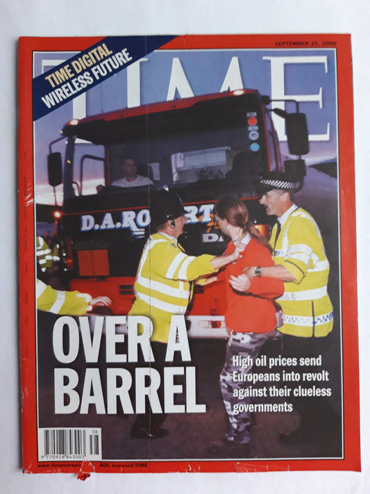 Time magazine Over a barrel Oil prices Time digital Wireless future 25.09.2000 September 2000