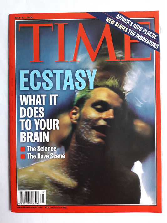 Time magazine Ecstasy What it does to your brain Africa`s AIDS plague New serie the innovators 17.07.2000 July Juli 2000