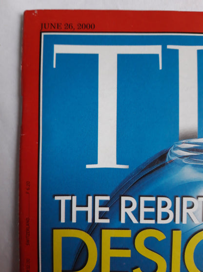 Time magazine The rebirth of design  Putin`s big chill Morocco`s cool king 26.06.2000 Juni 2000