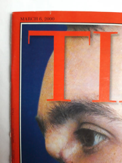 Time magazine The face of war A Serb bullet blew off half this man`s face in Kosovo Help of the Internet Surgeons are giving him something to smile about Vote 2000 Mccain`s Back 06.03.2000 March März 2000