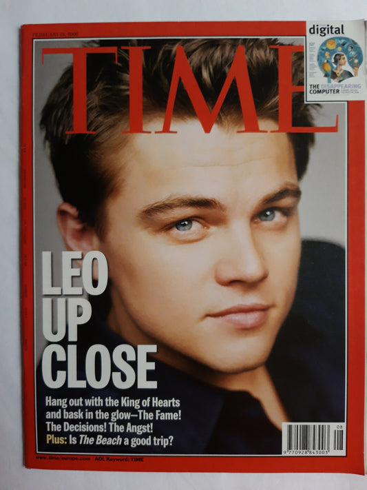 Time magazine Leonardo Di Caprio Up close King of Hearts The Fame! The Decisions! The Angst! Is The Beach a good trip? Time digital The Disappearing Computer Post PC Era 28.02.2000 February 2000