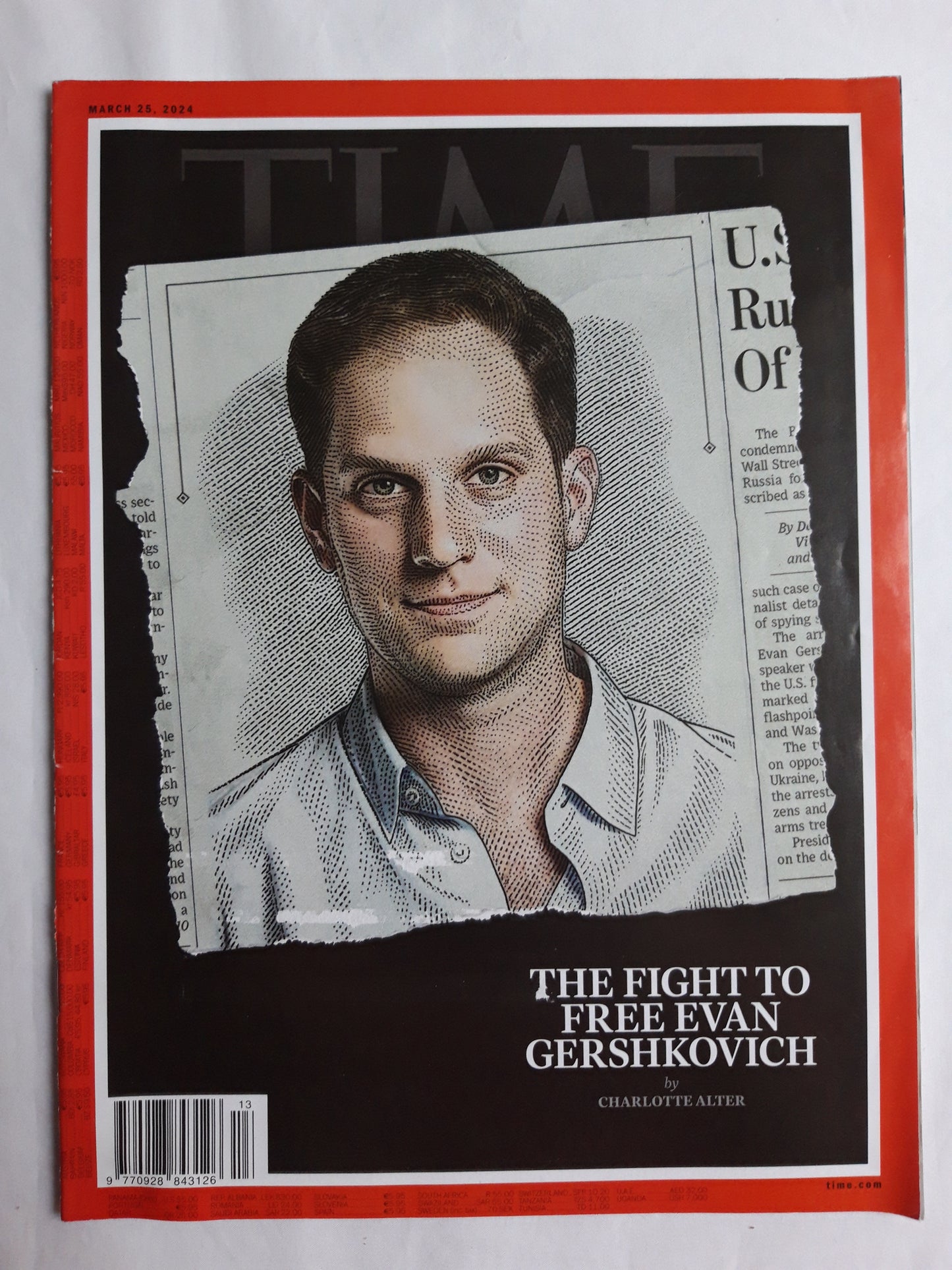 Time magazine The fight to free Evan Gershkovich 25.03.2024 25.März 2024