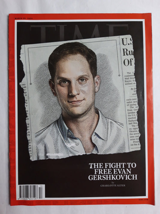 Time magazine The fight to free Evan Gershkovich 25.03.2024 25.März 2024