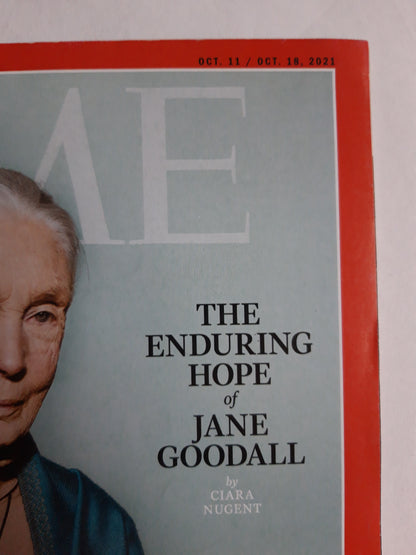 Time magazine The indurig hope of Jane Goodall 11.10.2021/18.10.2021