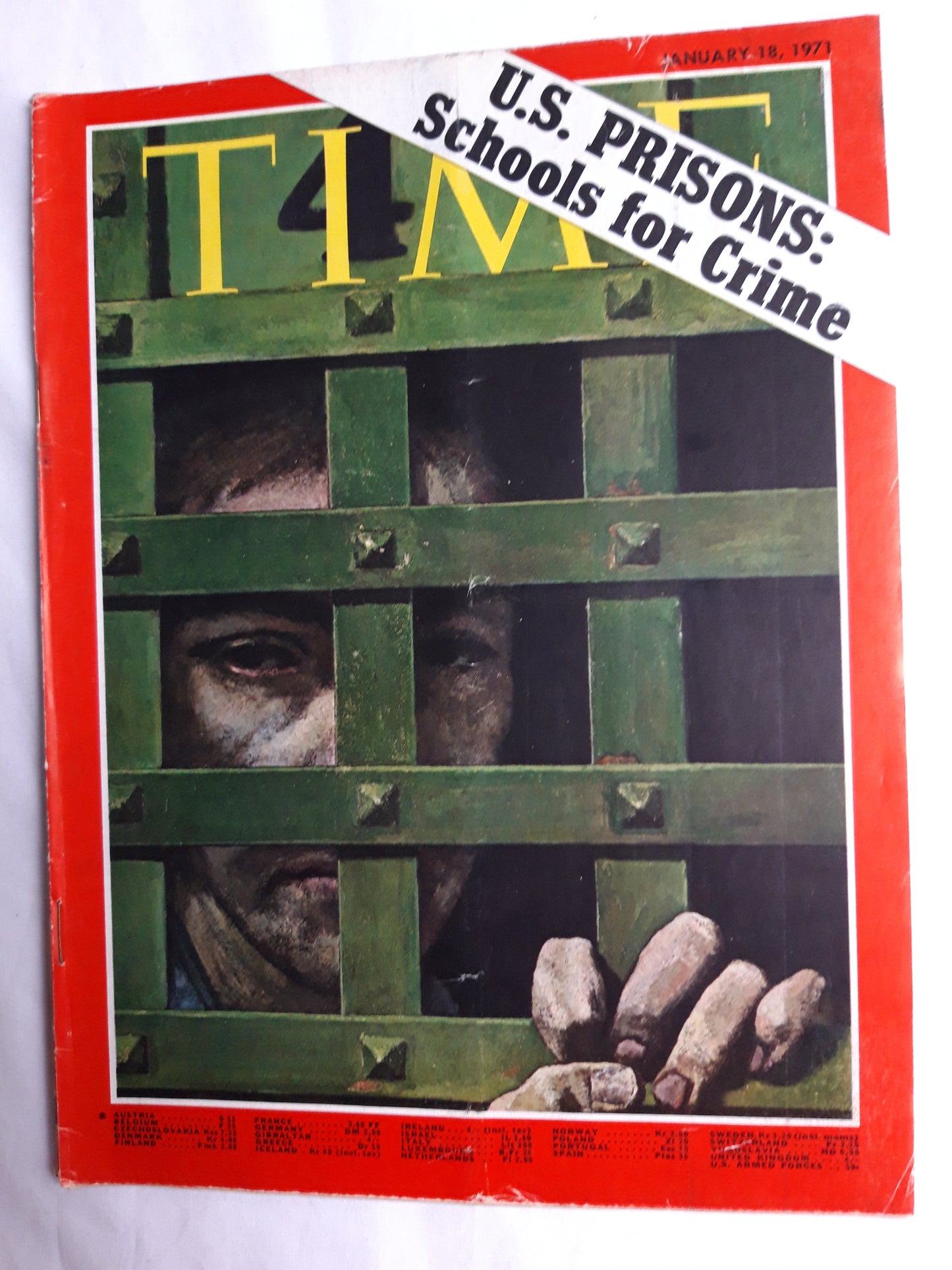 Time magazine U.S. Prisons: Schols for Crime 18.01.1971 January 1971