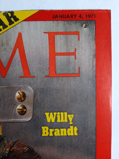 Time magazine Man of The Year Willy Brandt 04.01.1971