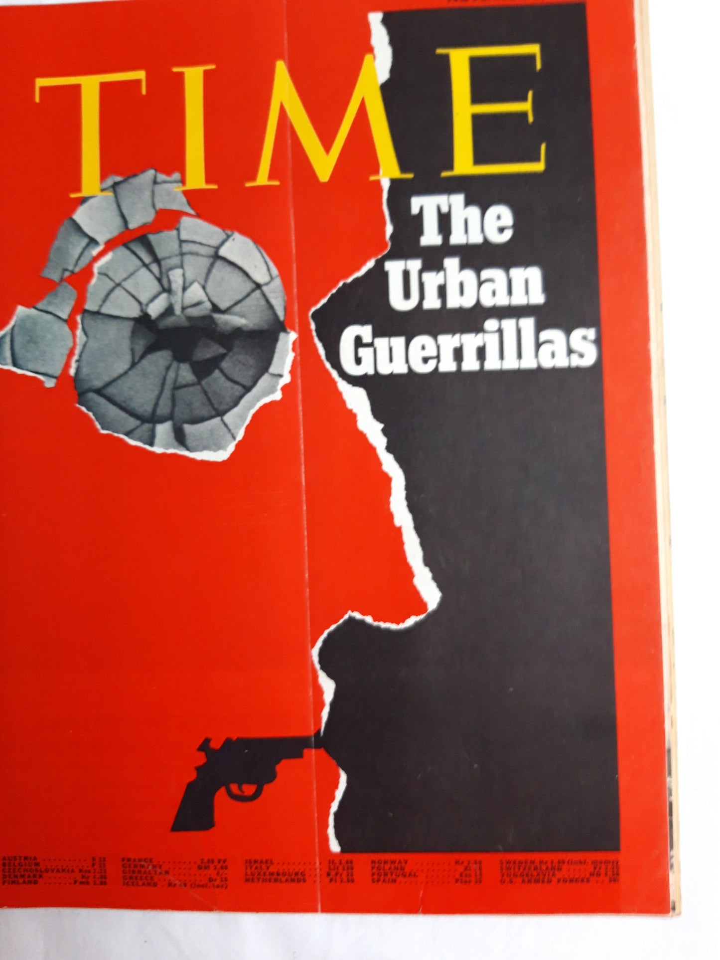 Time magazine The Urban Guerrillas 02.11.1970 November 1970