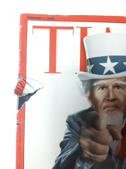 Time magazine George W. Bush wants you to back a war against Iraq Inside the CIA`s secret army 03.02.2003 February 2003