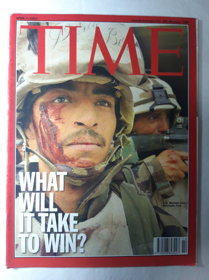 Time magazine What will it take to win U.S. Marines near Nasiriyah Iraq 07.04.2003 April 2003