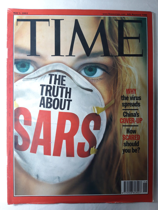 Time magazine The truth about SARS Why the virus spreads China`s cover-up How scared should you be? 05.05.2003 May Mai 2003