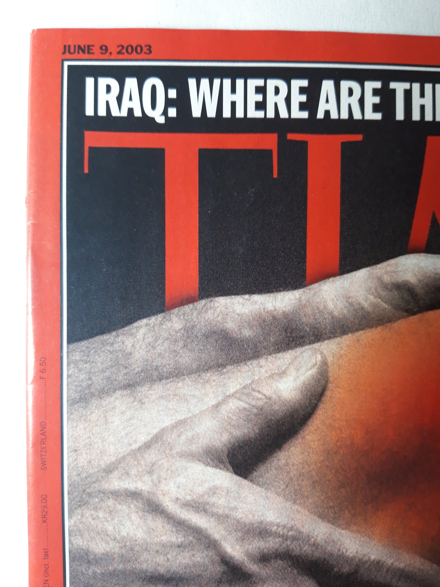 Time magazine The Coming Epidemic of Arthritis  Iraq: where are the weapons? Radiohead`s back 09.06.2003 Juni 2003
