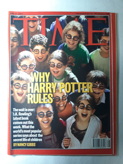 Time magazine Why Harry Potter rules J.K. Rowling 23.06.2003 Juni 2003