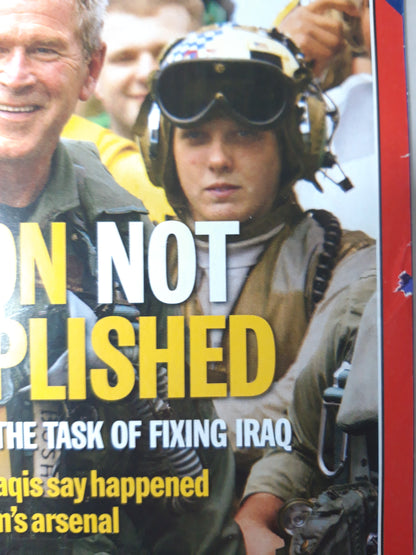 Time magazine Mission not accomplished George W. Bush Iraq Uma Turman Can Putin escape Chechnya 06.10.2003 October Oktober 2003