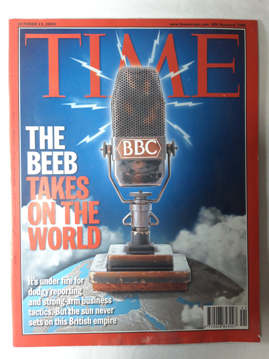 Time magazine The Beeb takes on the world British empire BBC 13.10.2003 October Oktober 2003