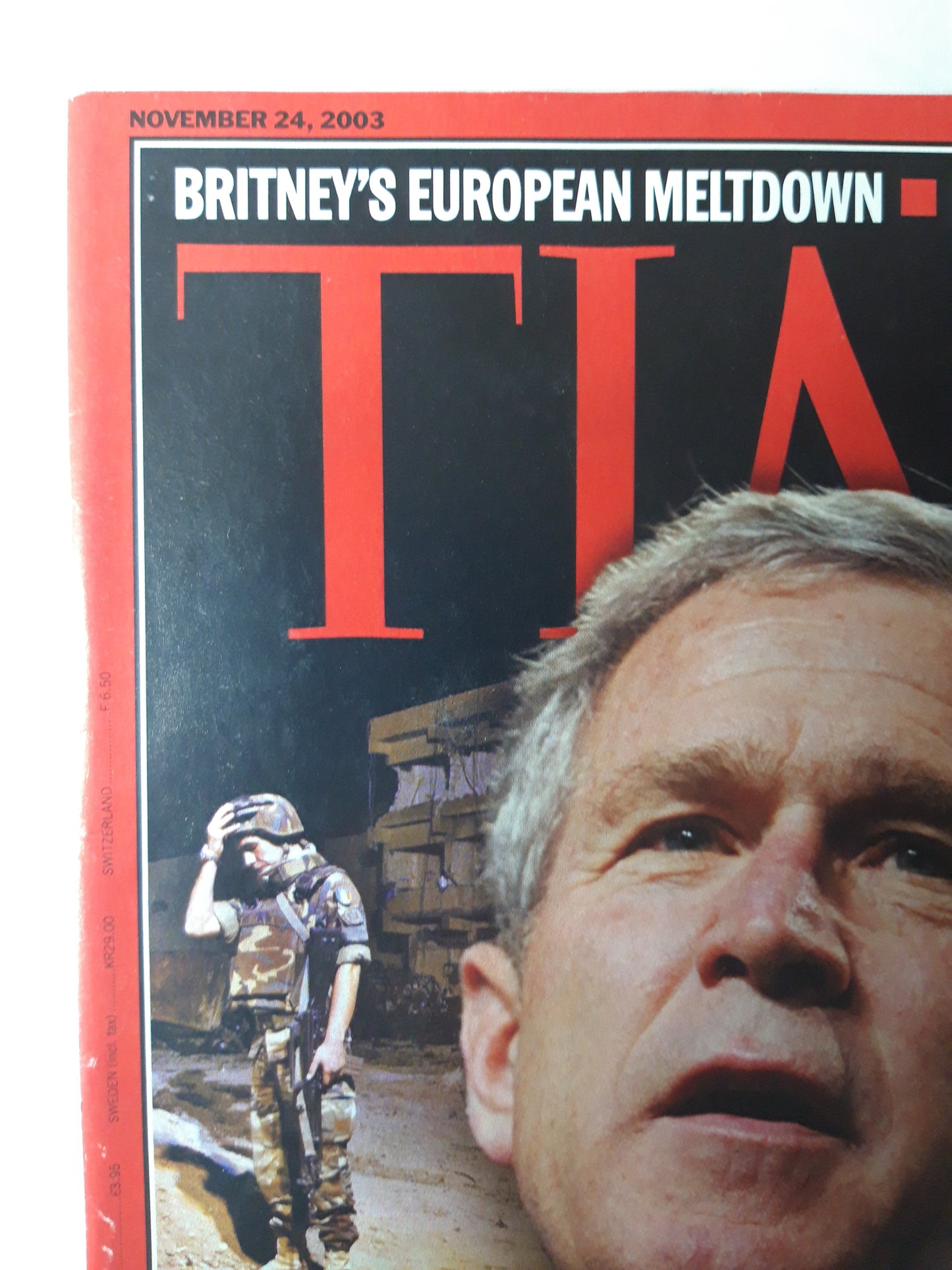 Time magazine All the president`s mess New Iraq strategy George W. Bush 24.11.2003 November 2003
