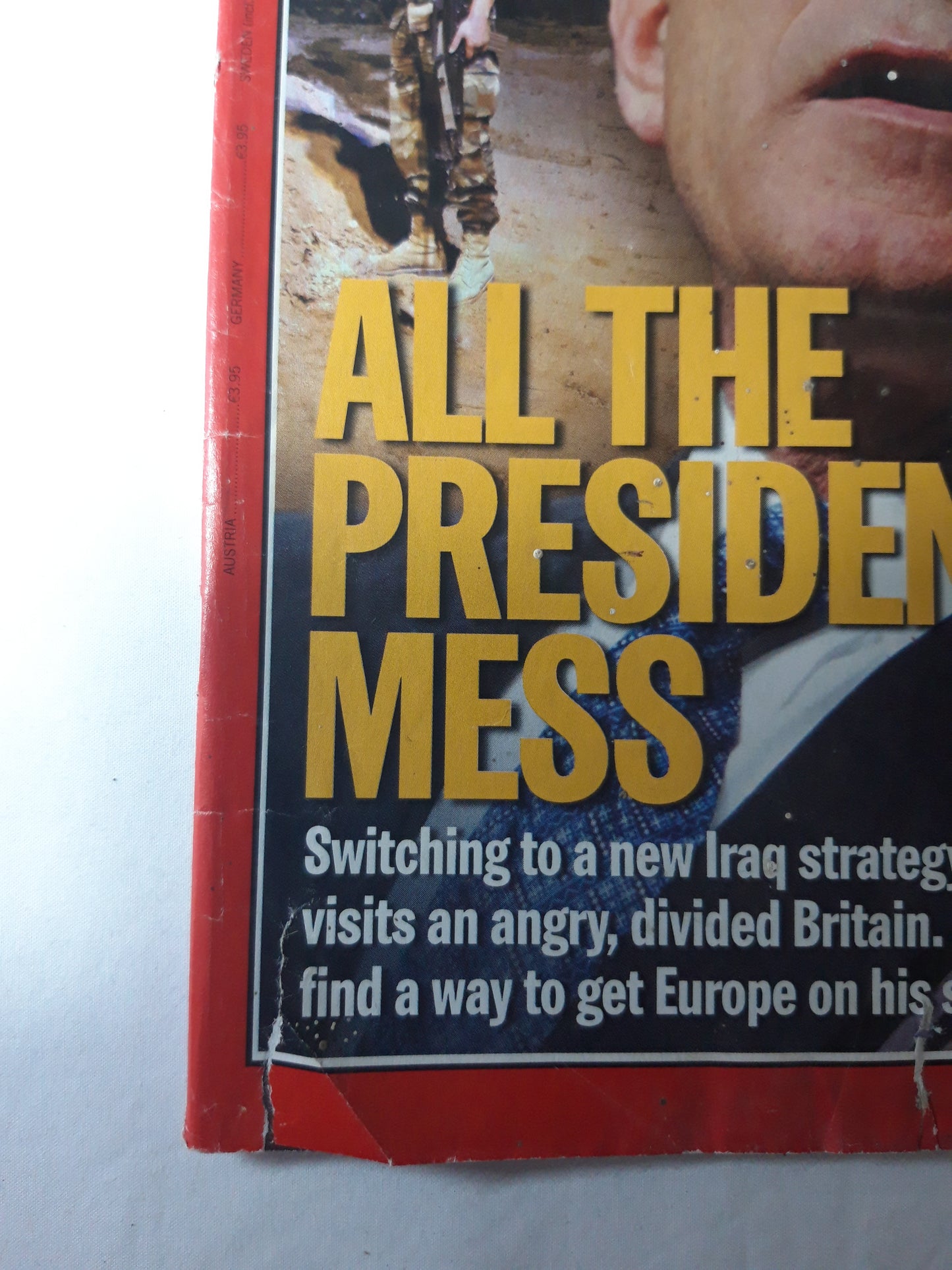 Time magazine All the president`s mess New Iraq strategy George W. Bush 24.11.2003 November 2003