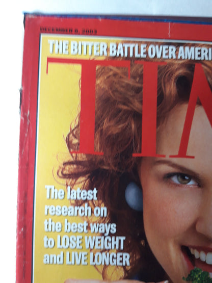 Time magazine The secrets of eating smarter The bitter battle over America`s Guantanamo detainess The latest research on the best ways to lose weight and live longer 08.12.2003 December Dezember 2003