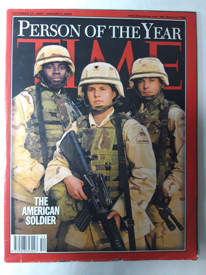 Time magazine Person of the Year The American Soldier 29.12.2003 Dezember 2003 / 05.01.2004 January 2004