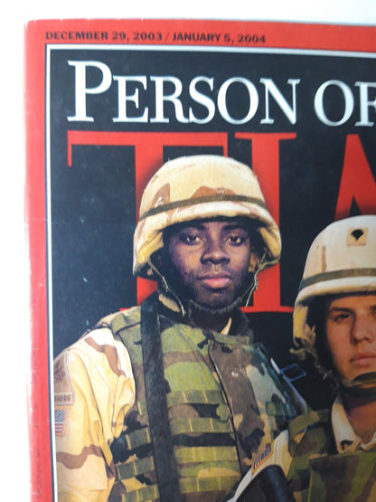 Time magazine Person of the Year The American Soldier 29.12.2003 Dezember 2003 / 05.01.2004 January 2004