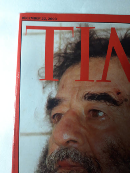 Time magazine We got him! Saddam Hussein in custody 22.12.2003 Dezember 2003