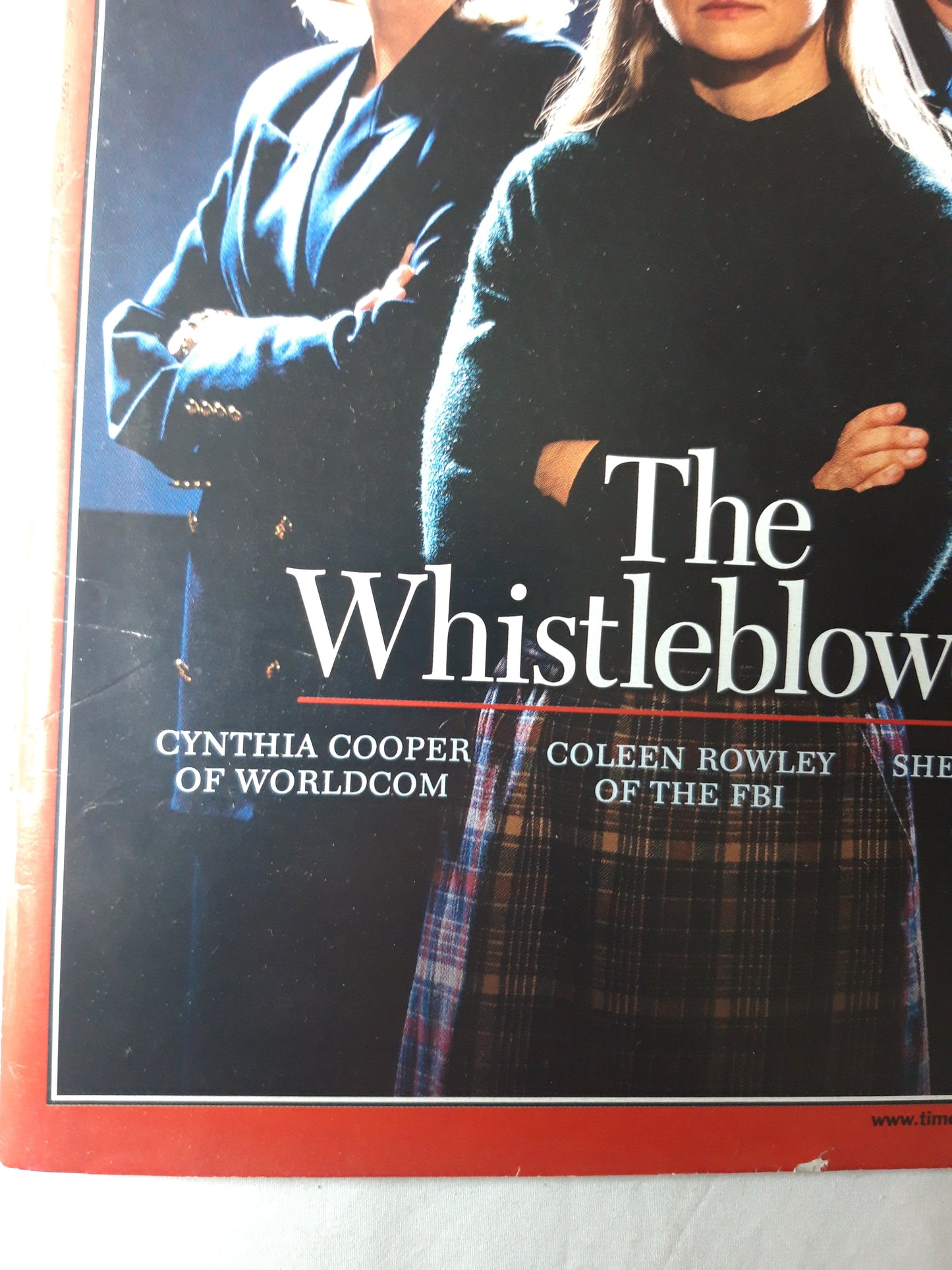 Time magazine Person of the Year The Whistleblowers Cynthia Cooper of Worldcom Coleen Rowley of the FBI Sherron Watkins of Enron 30.12.2002 December Dezember 2002/ 06.01.2003 January 2003