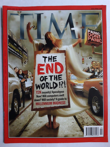 Time magazine The end of the world!?! Y2K insanity! Apocalypse Now Millenium Madness 18.01.1999 January 1999