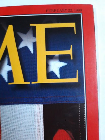 Time magazine Germany: Is the honeymoon over? Bill Hillary Clinton Monica Lewinski 22.02.1999 February 1999